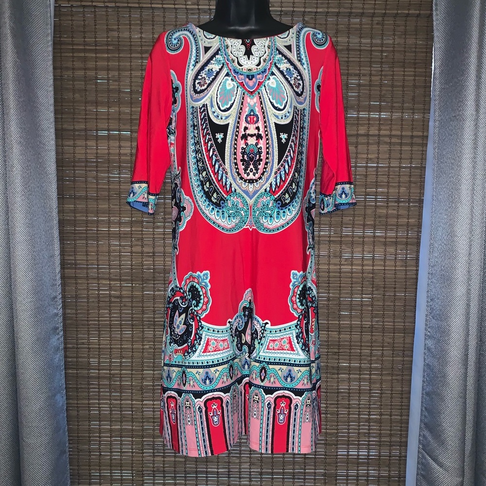 STUDIO I PAISLEY DRESS SIZE 8